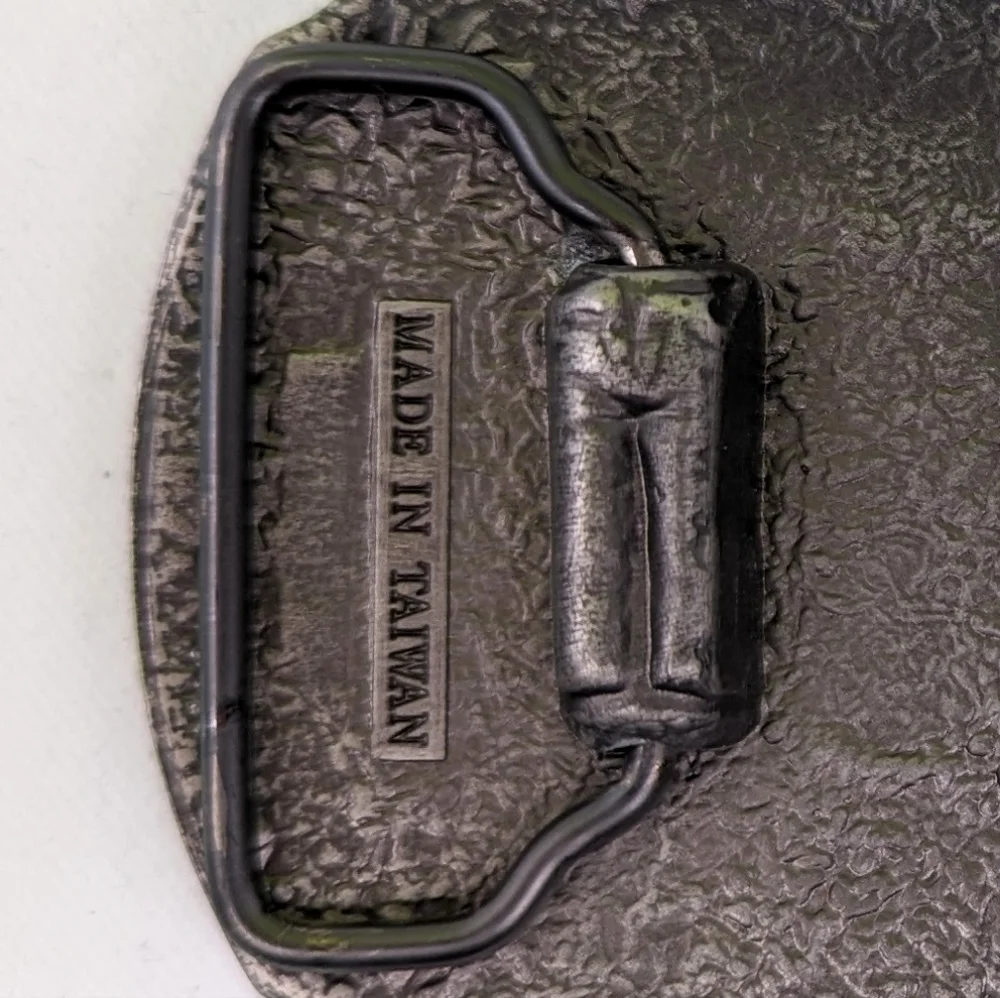 Levi's Pewter Belt Buckle Limited Edition Two Horse Vintage Unisex 3.5